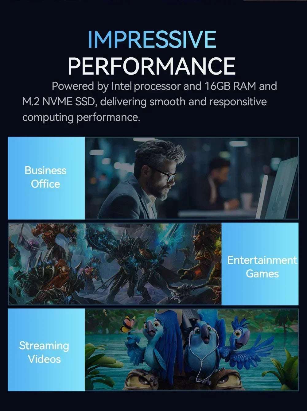 NEW Intel Core i9-8950HK Portable Mini PC Computer Windows 11 16GB 1/2TB SSD Gaming Computer WiFi 6 USB office Mini Desktop