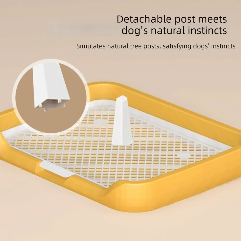 Pet Urine Basin Splash-Proof Dog Training Toilet Removable Net Mesh Dog Potty Toilet Open Top Plastic Pet Potty Pads Indoor Use