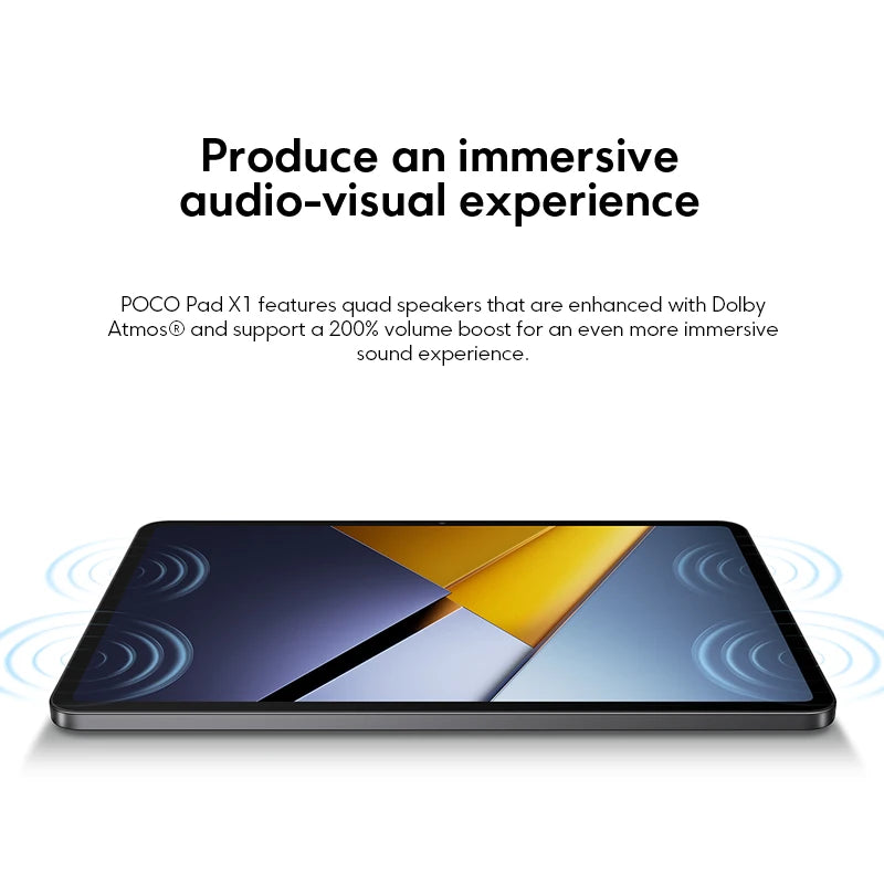 New POCO Pad X1 Global Version Tablet 8GB 512GB Snapdragon 7+ Gen 3 8850mAh battery 11.2’’ 3.2K 144Hz display 45W charging