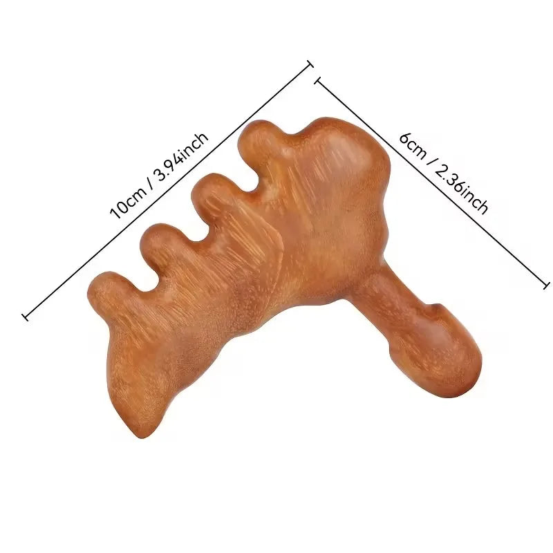 Wooden Gua Sha Tool for Face Body Foot Massage, Lymphatic Drainage, Trigger Point & Meridian Therapy, Self Care Gift