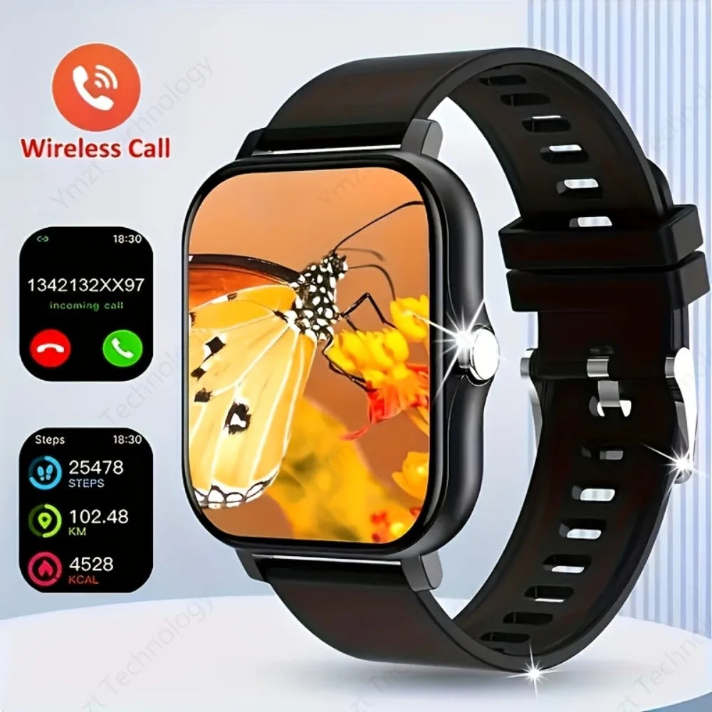 2025 New 4.65cm  Touchscreen Smartwatch with WirelessVoice180mAh Rechargeable Battery Sleek Smartwatch  Alloy Case Watch Smart