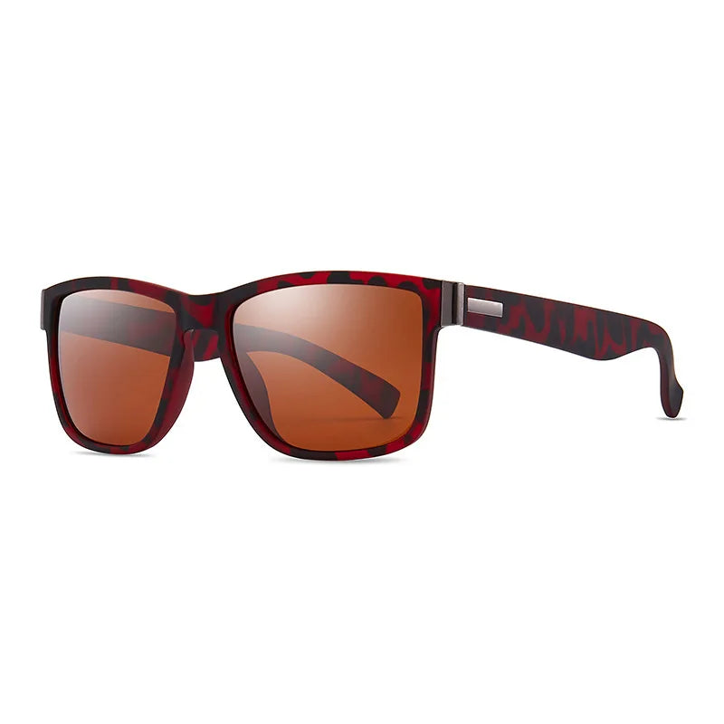 Classic UV400 Sunglasses for Men and Women Fashion Outdoor Sports Fishing Hiking Golf, Travel Square Retro Eyewear