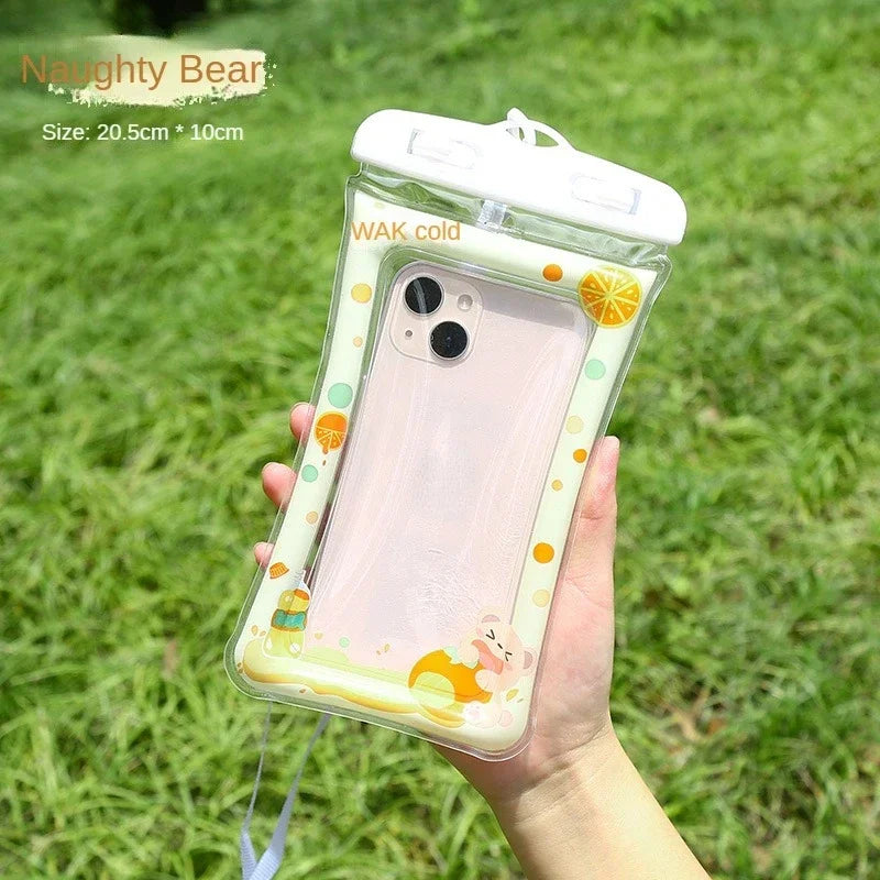 Universal Waterproof Phone Pouch with PVC Airbag Underwater - Touchscreen Case for Swim and Diving 도매 Льготы