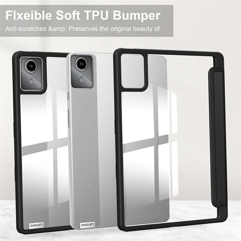 For Lenovo Tab M11 Xiaoxin Pad 11 2025 2024 Case With Pen Holder Folding Stand Smart Tablet Cover Funda for Idea Tab 11 " Case