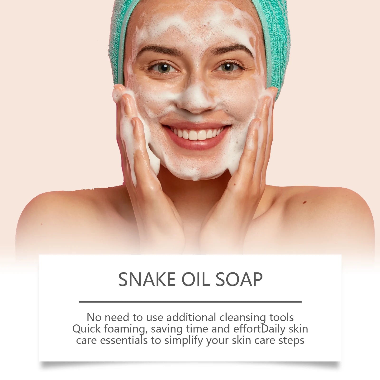 Snake Oil Cleansing Soap - Gentle Facial Cleansing, Leaves Skin Tender & Smooth, Refreshing & Oil-Control Cleansing Soap