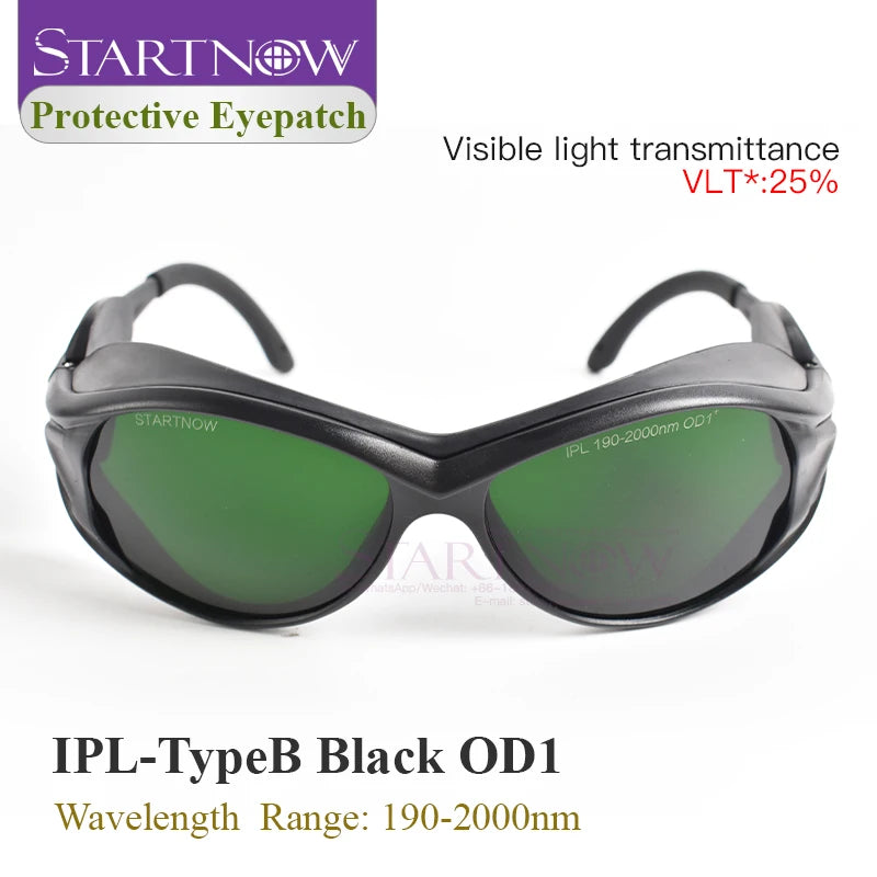 Laser Glasses 190nm-2000nm IPL Hair Removal Safety Eyepiece CE IPL OPT Soft PE Eye Mask Protective Eyepatches Laser Goggles