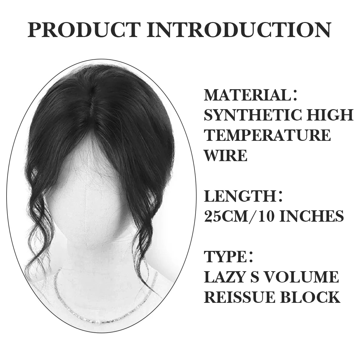 Synthetic Topper with Bangs S Curly 3D French banks Women's Hairpiece Clip In Extension For Hair Volume Non-Remy Machine