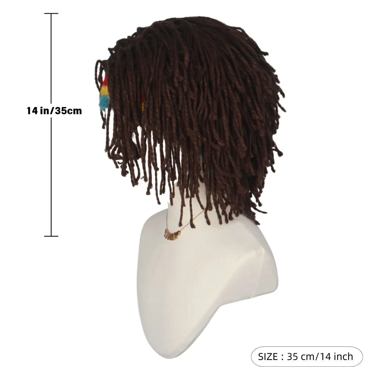 New and Funny Synthetic Wig Hats Wool Hats Hair Accessory Dreadlocks Hip-hop Personality Extensions for Women Cosplay Party Gift