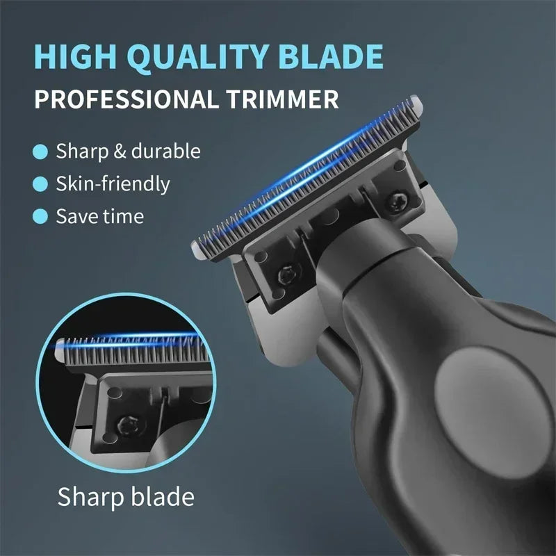 Kemei KM-2293 T95 Hair Clipper Professional Electric Rechargeable Barber Trimmer Cordless Trimmer Type-c Zero Gapped Cutting