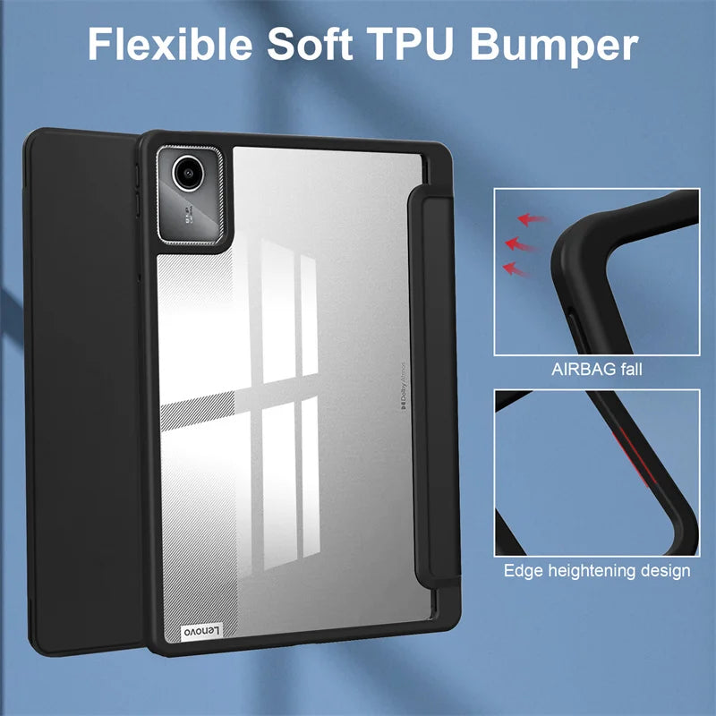For Lenovo Tab M11 Xiaoxin Pad 11 2025 2024 Case With Pen Holder Folding Stand Smart Tablet Cover Funda for Idea Tab 11 " Case