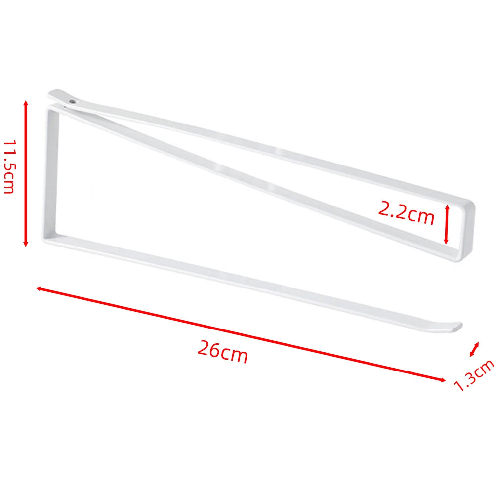 Kitchen Paper Roll Holder Towel Hanger Rack Cabinet Rag Hanging Shelves Organizer Shelf Toilet Paper Holder Storage Accessories