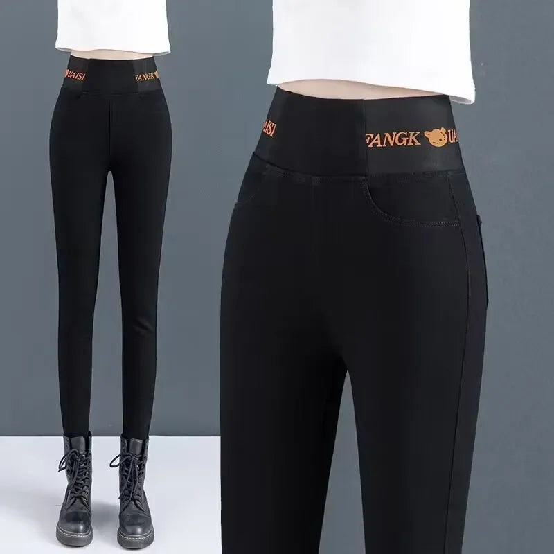 Jeans Oversize 26-38 Slim Denim Pants Women's High Waist Skinny Jean Vintage Wash Pencil Stretch Vaqueros Leggings Pantalones