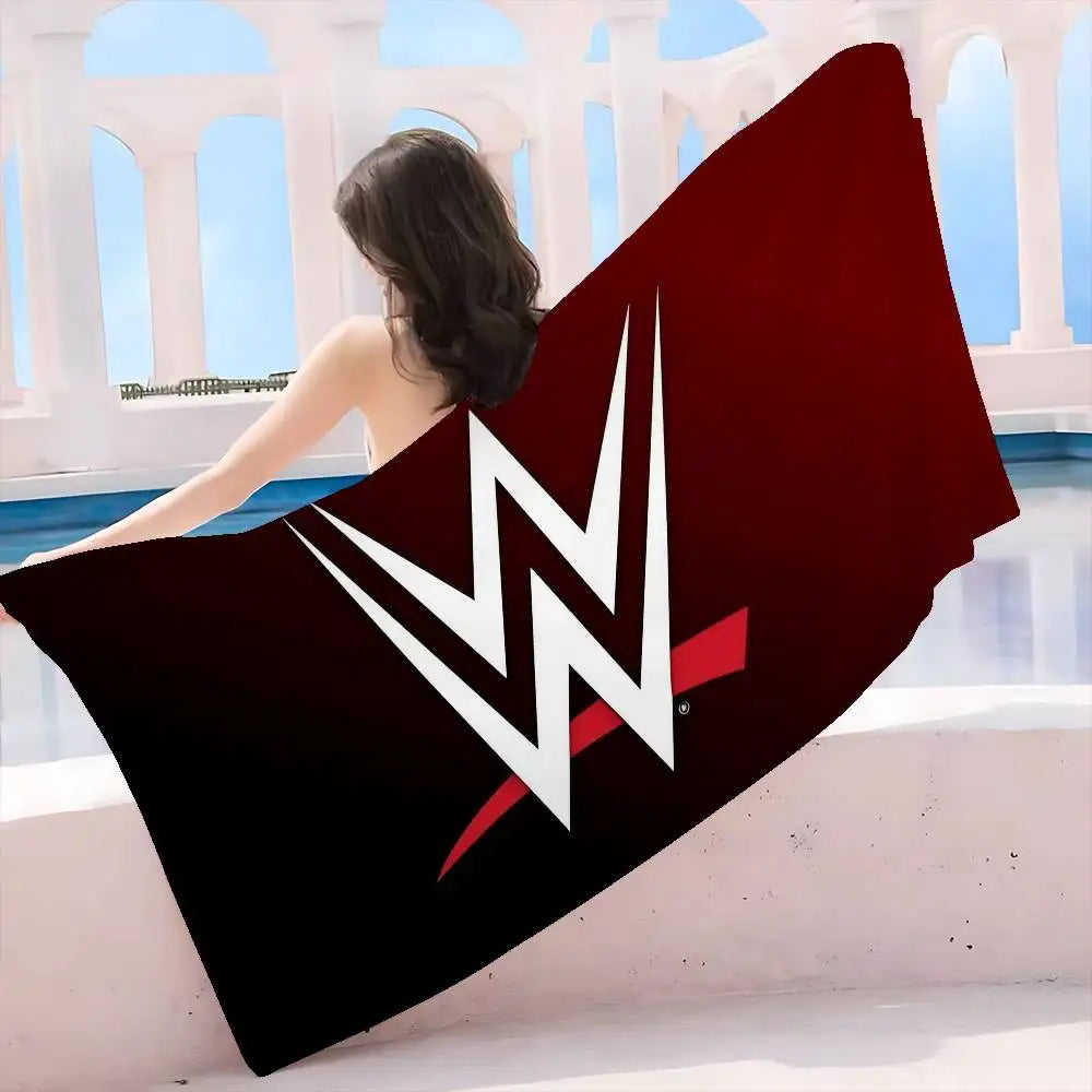 W-WWE Wrestling Star Big Microfiber Beach Towels Quick Dry Towel Sand Beach Towels Pool Towel for Travel Swim Pool Yoga
