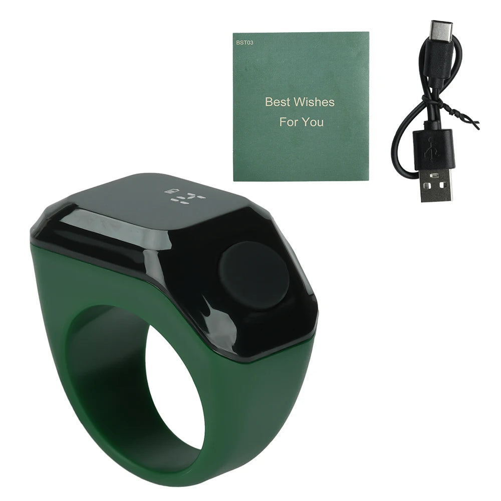 Smart APP Ring Counter Portable Digital Display Counter Bluetooth Counting Ring Time Vibration Reminder Wearable Tally Counters