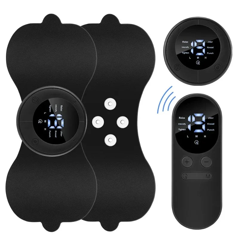 Multi functional full body universal heating massager EMS pulse digital display screen massager 6-speed 19 gear massage patch