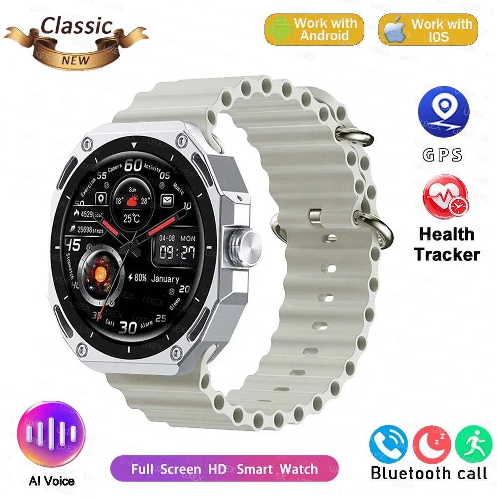 New Arrivals 1.53 HD Smartwatch Display Health Tracking BT Call Voice Assistant Sport Multifunction Smartwatches Outdoors Men's