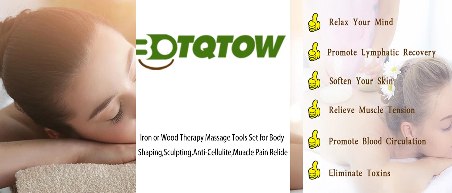 1Pcs Gua Sha Massage Tool,Wood Therapy Massage Tools - Anti Cellulite Massager,Scraping Board,GuaSha Tool for Neck Body Shaping