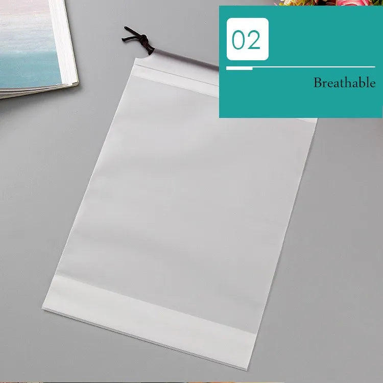 Transparent Drawstring Swimming Bags Beach Sea Gym Storage Bag Swimsuit Dry Bag Waterproof Outdoor Travel Portable PE Pouch