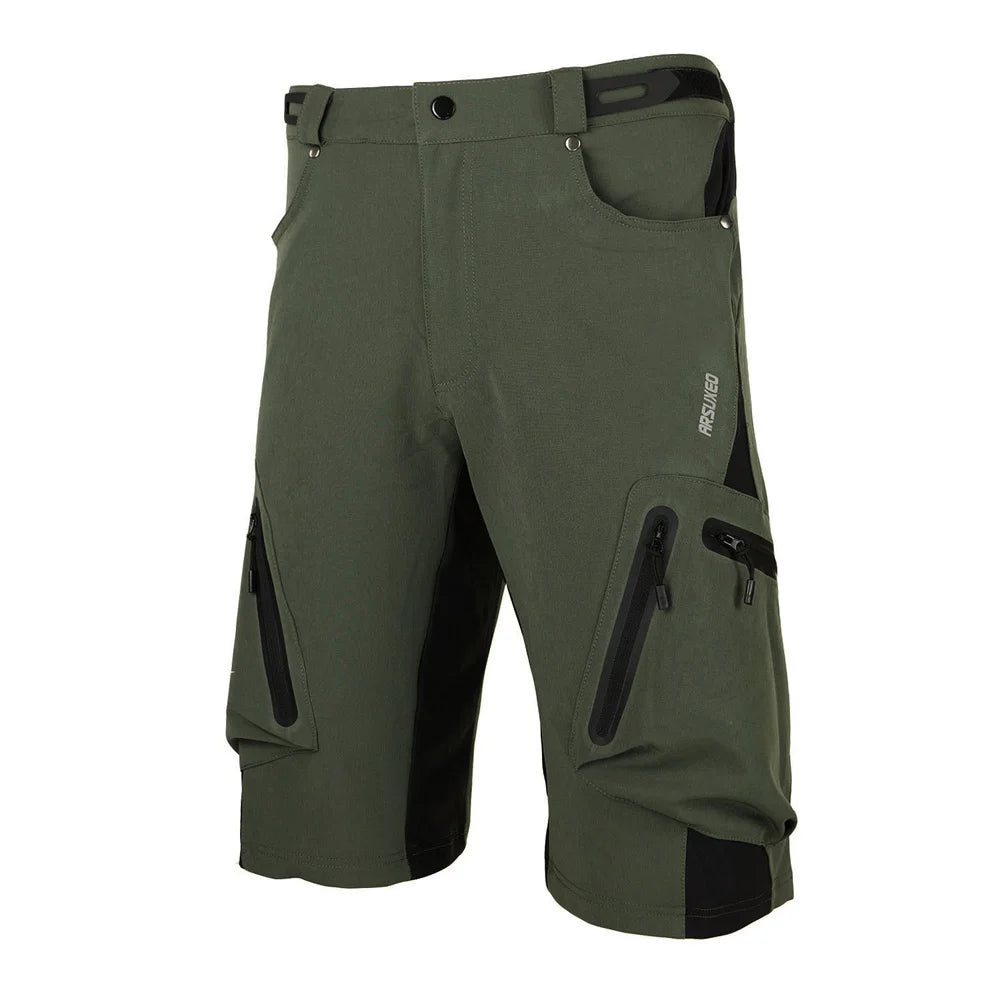 Baggy Shorts Cycling Biking Pants Breathable Sports Loose Fit Shorts Outdoor Casual Cycling Clothes with Zippered Pockets