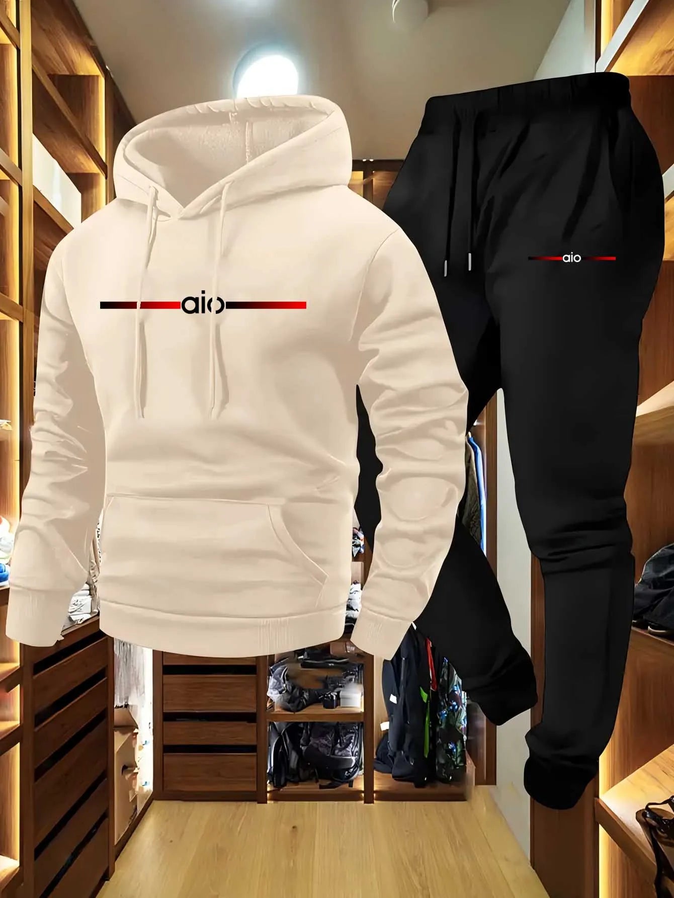 Men's hooded sweatshirt suitable for casual sportswear in autumn and winter seasons as well as trendy streetwear for daily wear