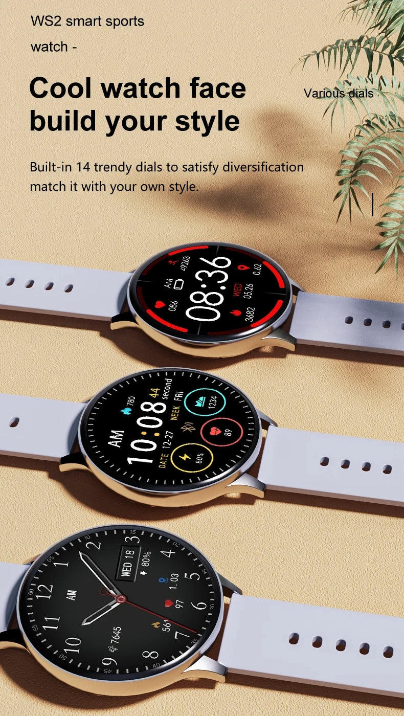 2025 Men Bluetooth Call SmartWatch Heart Rate Blood Pressure Monitor Smartwatch IP67 Waterproof Women Smartwatch For Android IOS