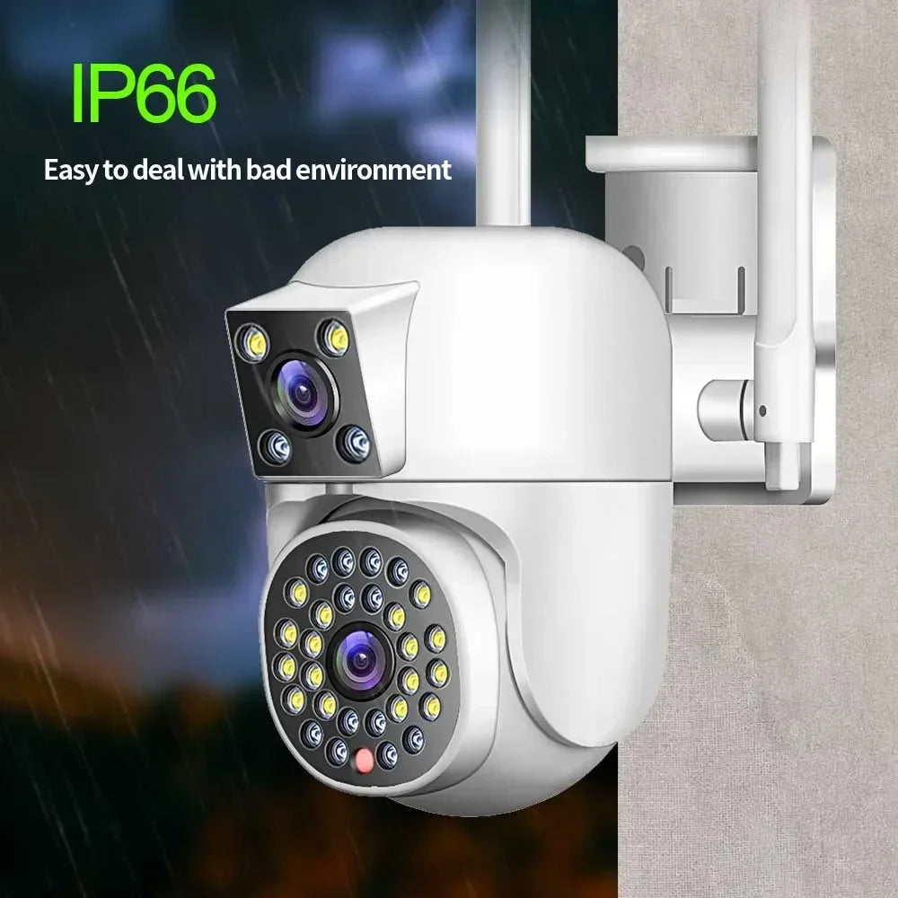 IPC360 HOME 4K 8MP Dual Lens WIFI Camera 2K 4MP Dual Screen PTZ Camera Outdoor Waterproof Auto Tracking Security Wireless Camera