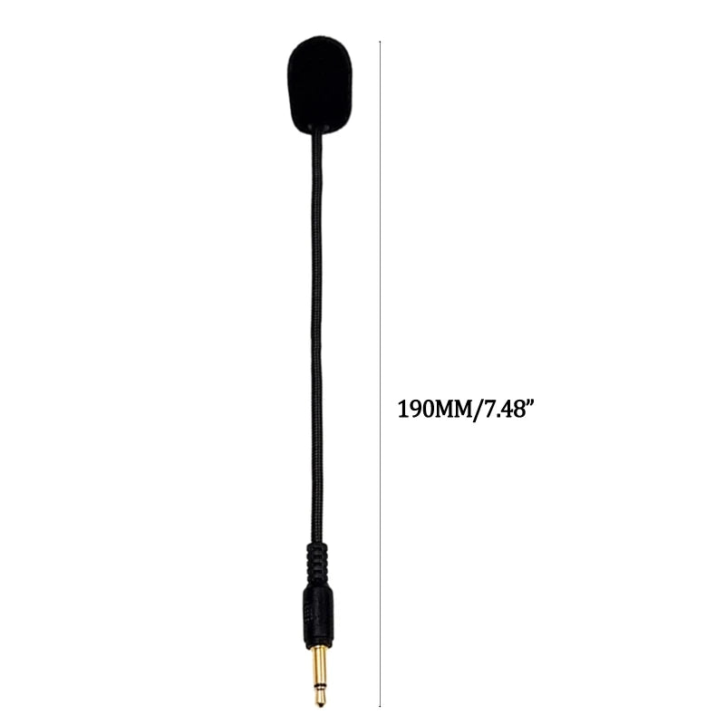 Universal 3.5mm Plug Replacement Noise Reduction Microphone Gaming Headset Bendable Microphone Audio Accessories Props
