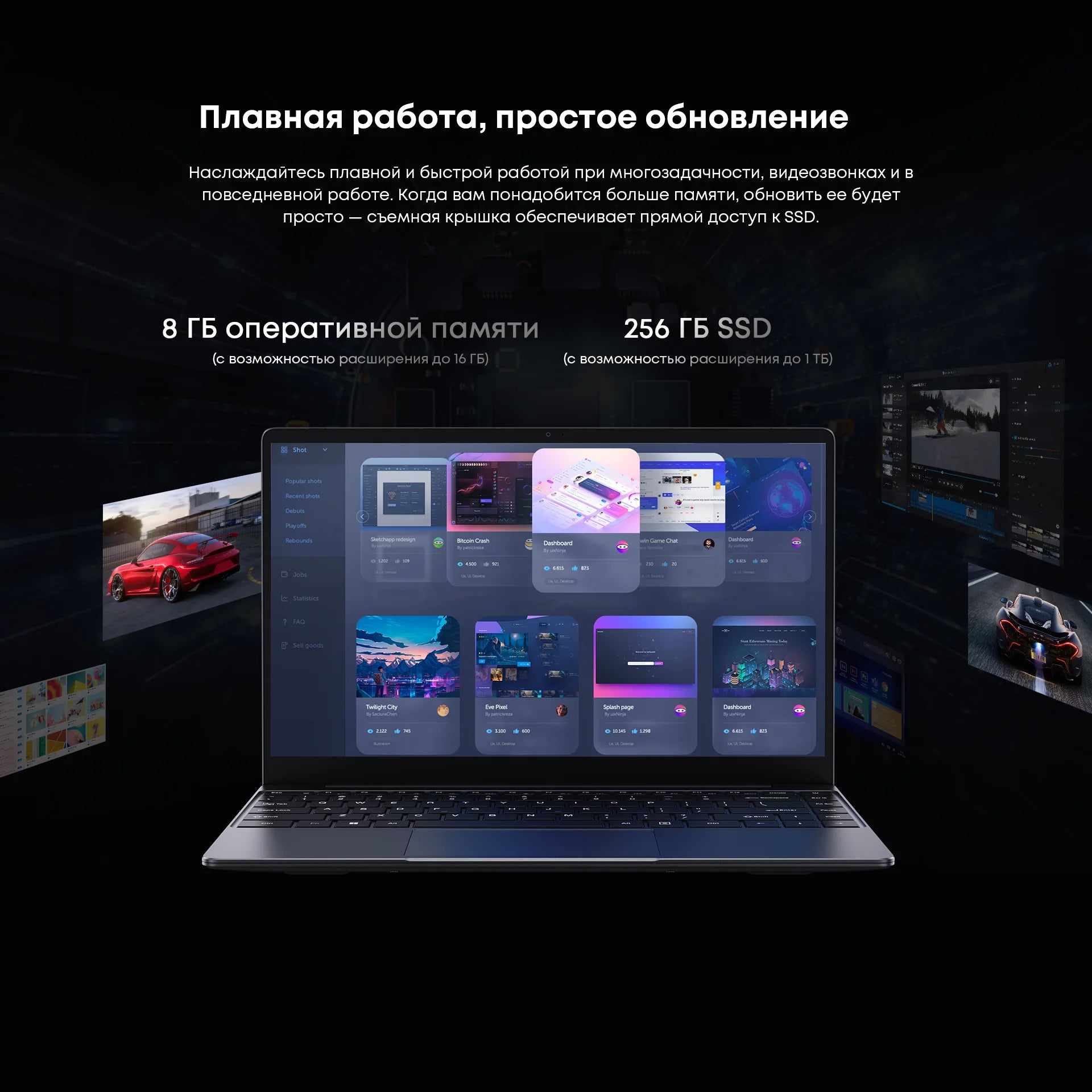 CHUWI CoreBook Intel i3 10100Y Laptop 8GB RAM 256GB SSD 14''FHD IPS Display 2.4GHz/5GHz Wi-Fi Windows 11 Ultra-thin Notebook ﻿