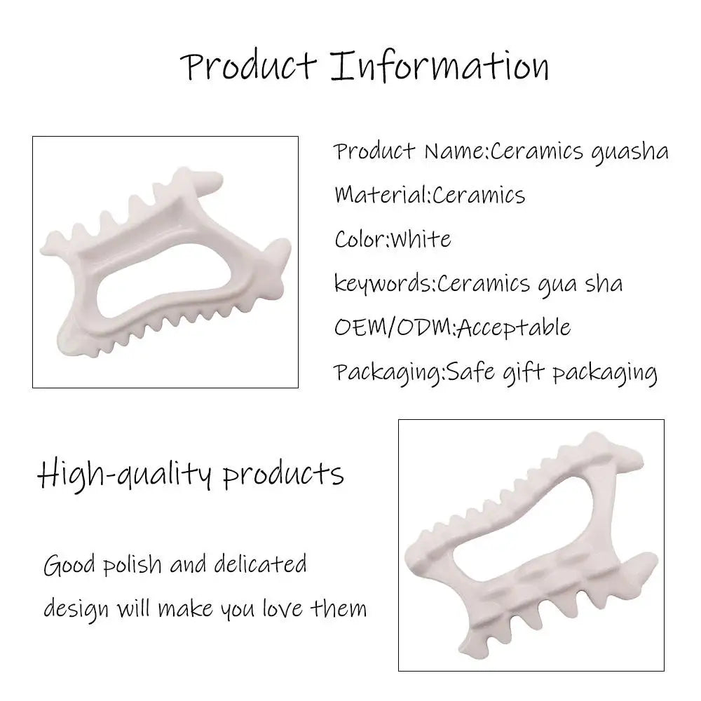 Gua Sha Board Ceramic Guasha Tool Massage Products For Facial Neck Back Whole Body Muscle Relaxing