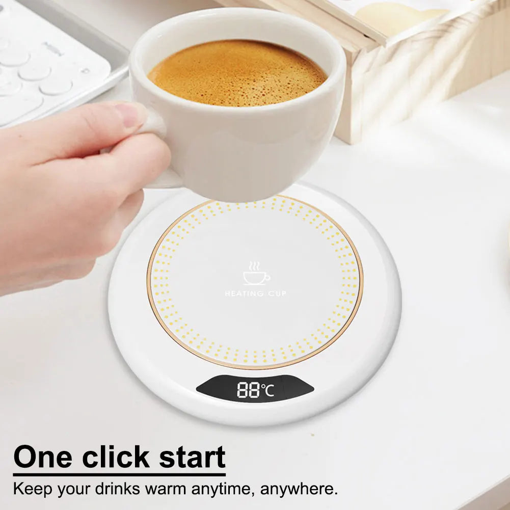 USB Electric Beverage Warmer 3 Temperature Setting Coffee Warmer Plate Coffee Cup Warmer for Hot Coffee Tea and Milk