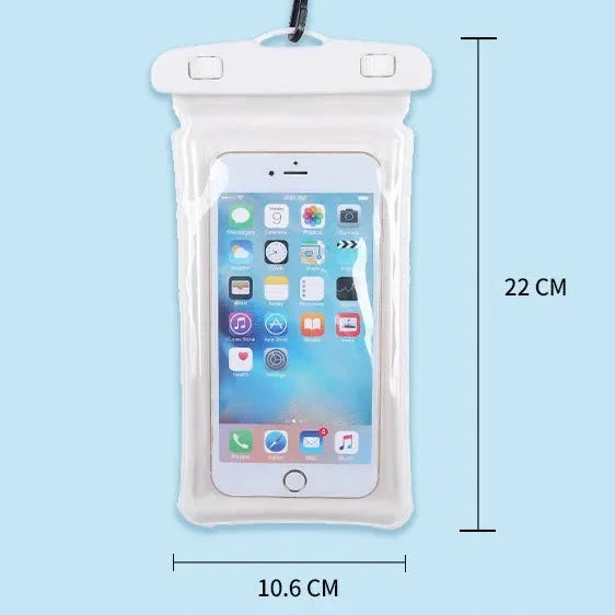 Floating Waterproof Phone Pouch Universal Water Resistant Phone Case Under 7.2 Inches Phone Dry Bag Essential for Water Sport