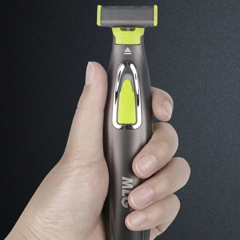 MLG 1pcs replacement head/1box USB rechargeable waterproof electric shaver beard shaver body trimmer men's shaver hair