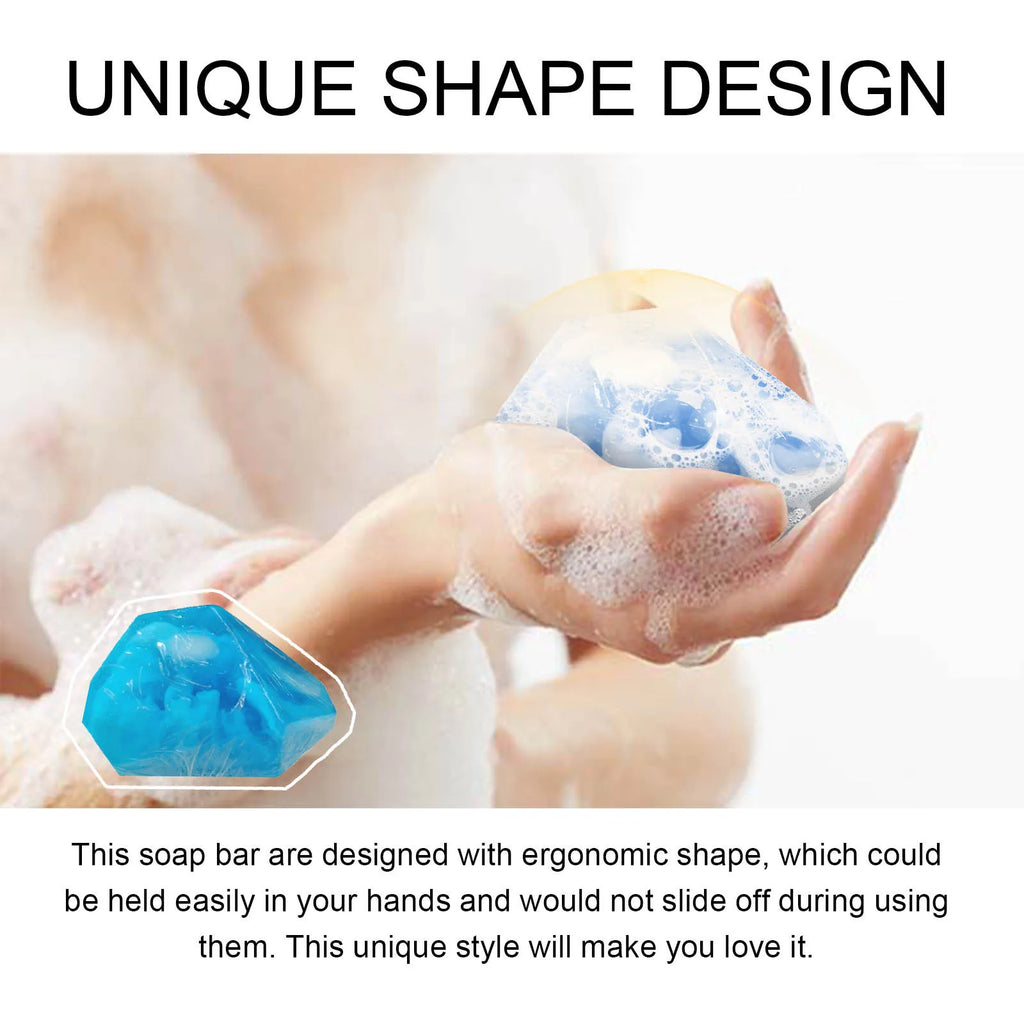 Bath Gem Soap Moisturizing Hydrating Smooths Skin Long-Lasting Fragrance Brightens Elbows Joints Whitens Beautifies Body Skin