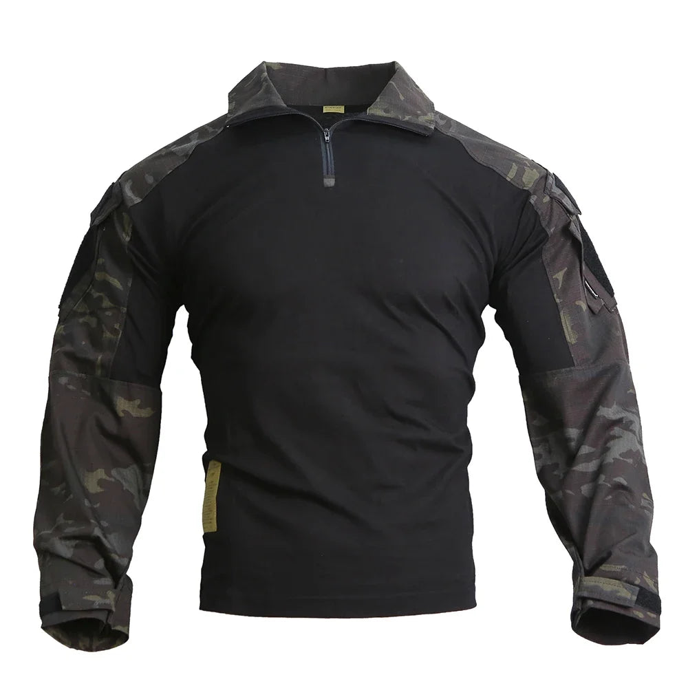 Emersongear G3 Combat Uniform Sets 2017 Mens Tactical Suits Outdoor Hunting Training Shirt Pants Tops Duty Cargo Trousers MCBK
