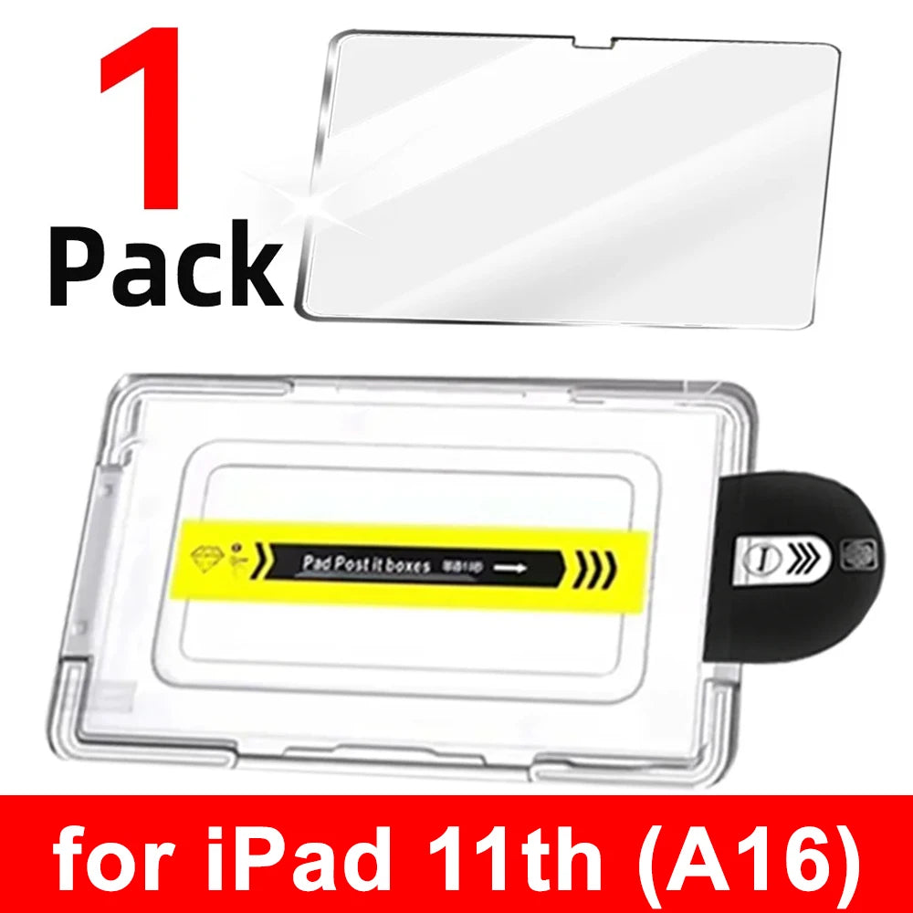 For IPad 11th A16 2025 Tempered Glass Screen Protector with Auto-alignment Installation Kit for IPad Air6 Air 11/13inch Films