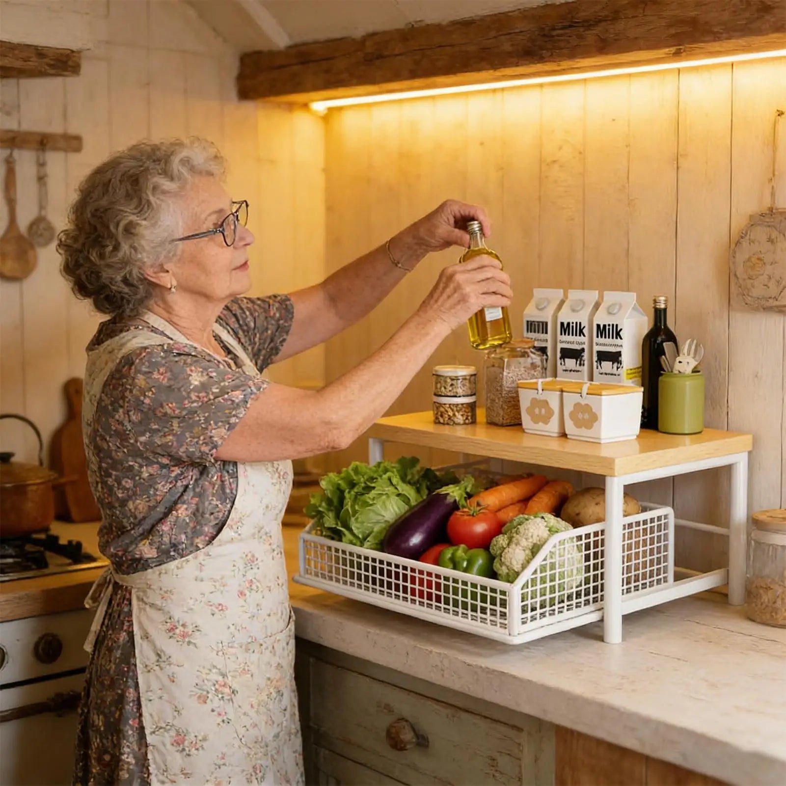 Kitchen Countertop Organizer Multi-Use Shelf for Microwave Spices Coffee Machine & Printer Kitchen accessories