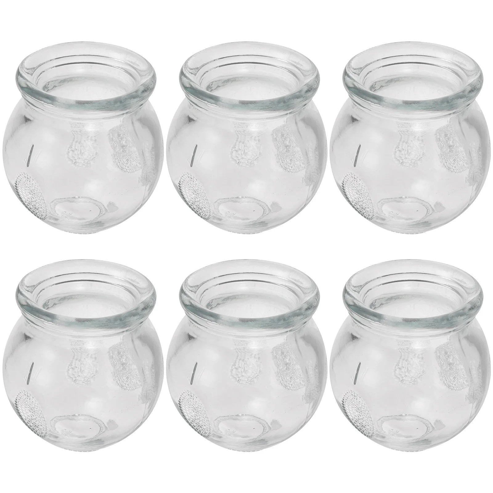 6Pcs Gua Sha Therapy Cans Body Set Chinese Set Glass Fire Can Hand Tools Appliance Cupping Cup Massager Scraping Cupping Cups
