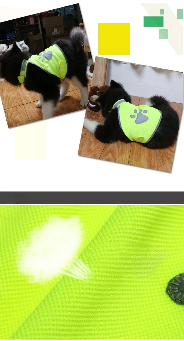Reflective Dog Vest Clothes Breathable Pet Puppy Dog Safety Outdoor Walking Running Vests For Small Medium Large Dogs Chihuahua