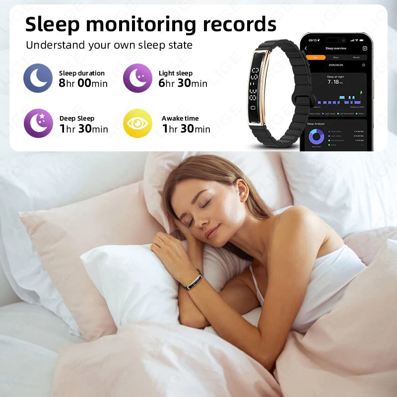 Health Smart Band Fitness Tracker Smartwatch with Heart Rate Blood Oxygen Sleep Monitor Waterproof Pedometer Watch for Women Men