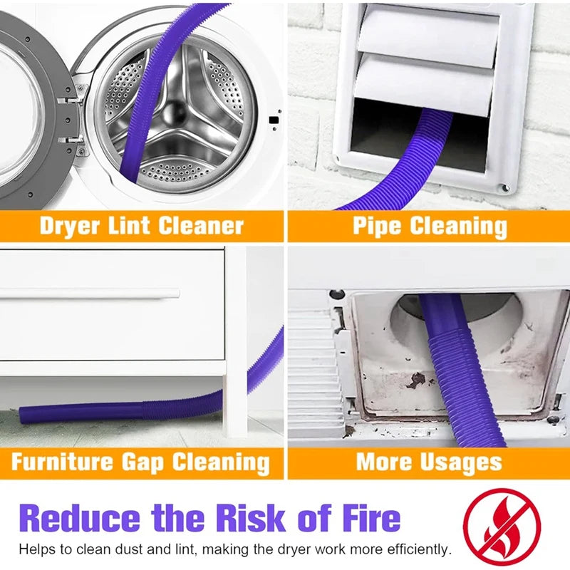 HOT! Dryer Vent Cleaner Kit For Dyson V7 V8 V10 V11 V15 Vacuum Hose Attachment Lint Remover For Efficient Cleaning Easy Install
