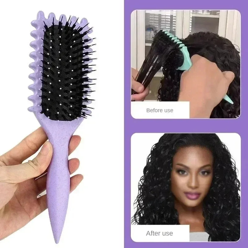 Curly Hair Styling Brush – Tangle-Free Comb for Shaping Men’s & Women’s Curls
