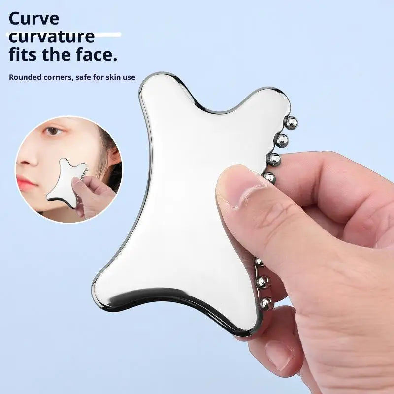 Gua Sha Board Guasha Massage For Face Stainless Steel Body Massager Facial Scraping Plate SPA Guasha Scraper For Neck Back