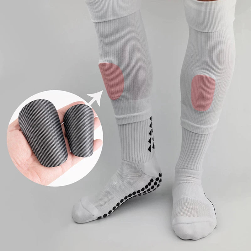 1Pair Mini Football Shin Pad Wear-resistant Shock Absorbing Leg Protector Lightweight Portable Soccer Training Shank Board