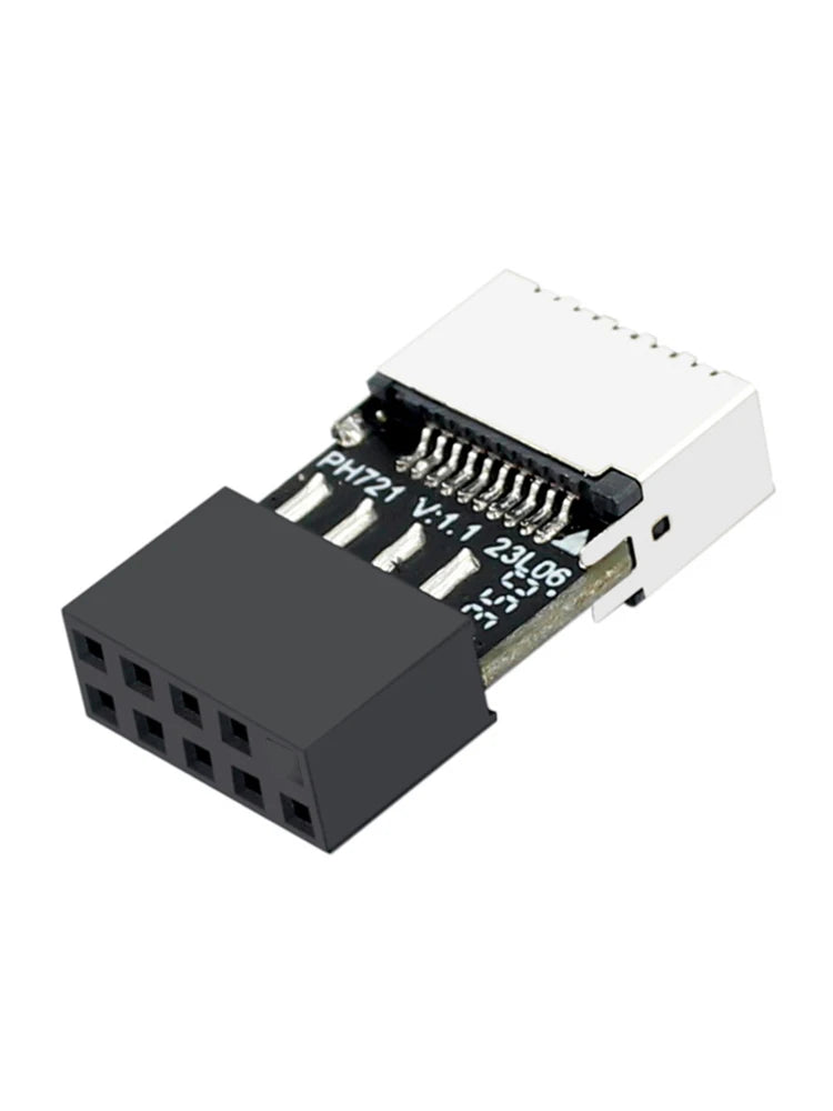 Motherboard USB2.0 9PIN Male To Type-E Female Adapter TYPE-E Interface Header Adapter