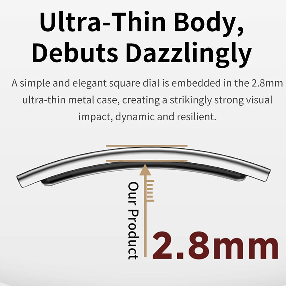 2026 New Ultra-thin Smart Watch Men Health Smart Bracelet Women Sports Fitness Waterproof Heart Rate Sleep Monitoring Wristbands