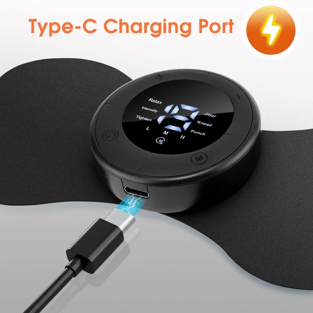 Multi functional full body universal heating massager EMS pulse digital display screen massager 6-speed 19 gear massage patch