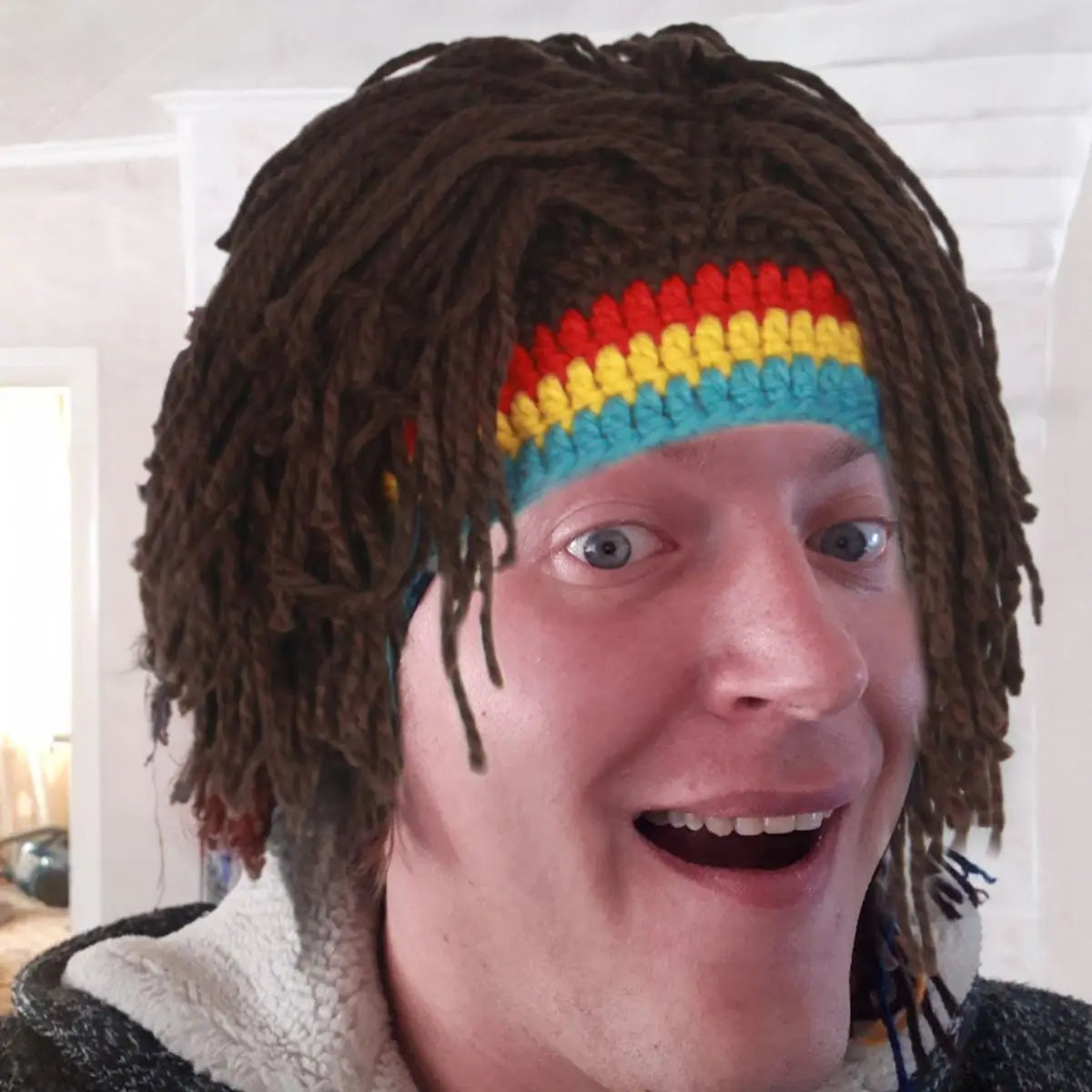 New and Funny Synthetic Wig Hats Wool Hats Hair Accessory Dreadlocks Hip-hop Personality Extensions for Women Cosplay Party Gift