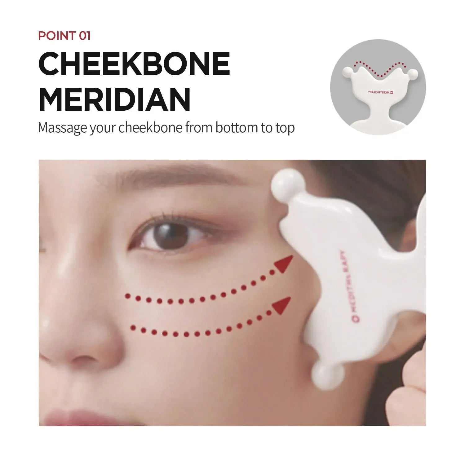 MEDITHERAPY SOKSAL Ergonomic Versatile Handheld Gua Sha Board for Face & Body, Gua Sha Massage Tool Relaxation & Beauty Massager