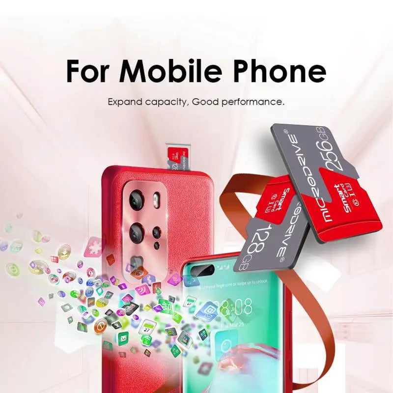 Class10 mini SD TF Card Flash Memory Card 4GB 8GB 16GB 32GB 64GB High speed 128GB 256GB cartao de memoria video card