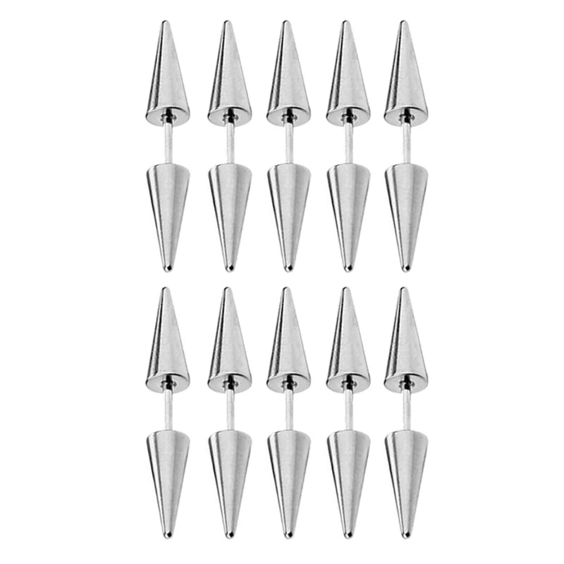 10PCS Hairpins Hair Accessories For Women Dreadlocks Cone Hair Decoration Clip For Braid Africa Stainless Steel Body Jewelry